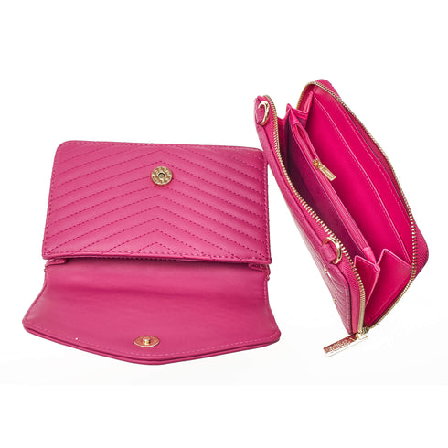 Verde Γυναικεία Τσάντα Χιαστί 16-7044 Φούξια